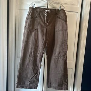 CAbi womens Dark Brown Cargo Pants